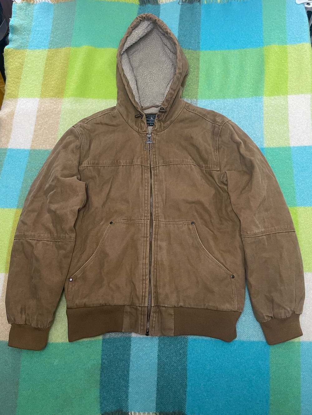 G.H. Bass & Co. Men's Canvas Hooded Bomber Jacket